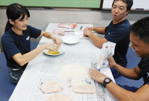 休憩時間中の写真