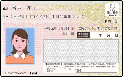 マイナンバーカードイメージ画像